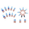 12 Sizes-24 Pcs Press On Nails W127