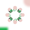 12 Sizes-24 Pcs Press On Nails C788