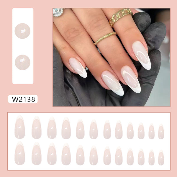 12 Sizes-24 Pcs Press On Nails W2138