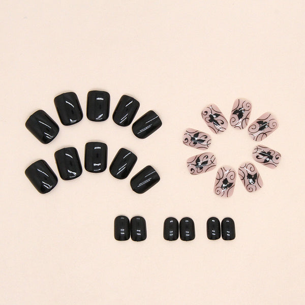 12 Sizes-24 Pcs Press On Nails W1102