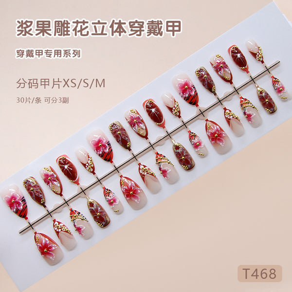30 Pcs Press On Nails Z1375