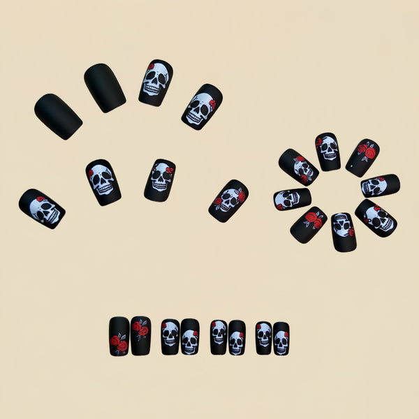 12 Sizes-24 Pcs Press On Nails Y1204