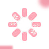 12 Sizes-24 Pcs Press On Nails C1053