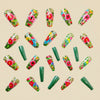 12 Sizes-24 Pcs Press On Nails Y615