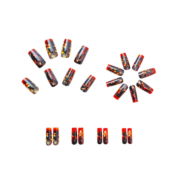 12 Sizes-24 Pcs Press On Nails Y474