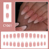12 Sizes-24 Pcs Press On Nails C1061