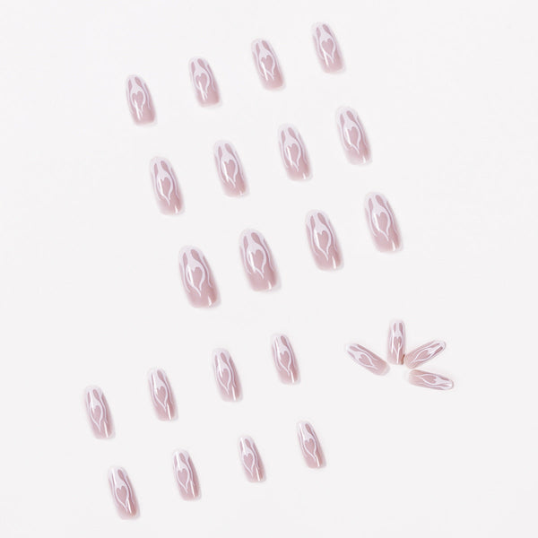 Almond Matte Medium Oval Press on Nails