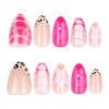 12 Sizes-24 Pcs Press On Nails JP3942