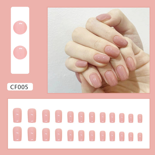 12 Sizes-24 Pcs Press On Nails CF005