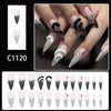 12 Sizes-24 Pcs Press On Nails C1120