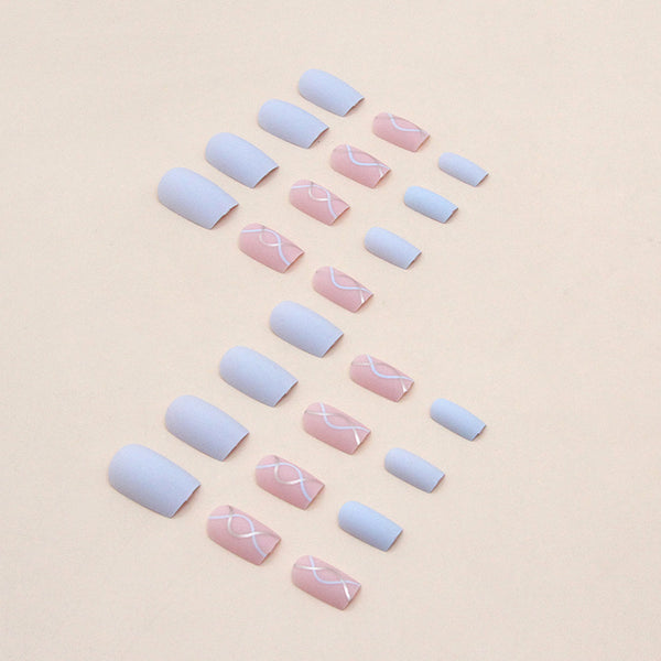 12 Sizes-24 Pcs Press On Nails W648