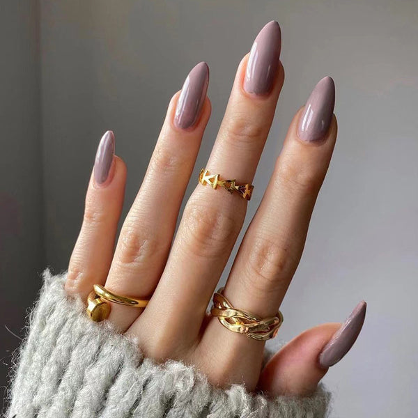 12 Sizes-24 Pcs Press On Nails JP2129