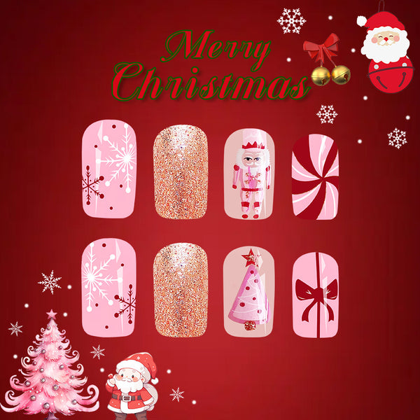 12 Sizes-24 Pcs Press On Nails C679
