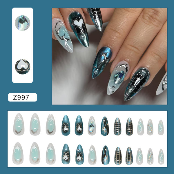 12 Sizes-24 Pcs Press On Nails Z997