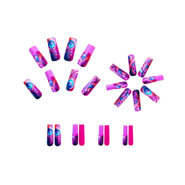 12 Sizes-24 Pcs Press On Nails Y465