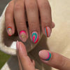 12 Sizes-24 Pcs Press On Nails W1126