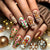 12 Sizes-24 Pcs Press On Nails Y1245