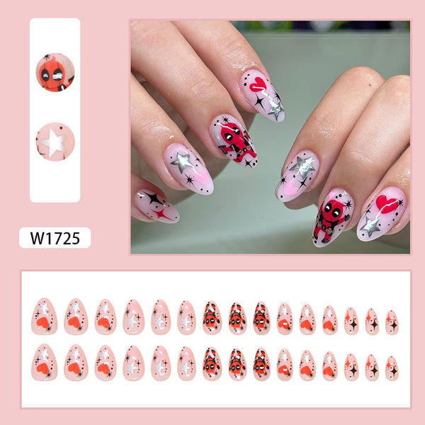 30 Pcs Press On Nails W1725