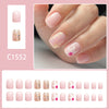 12 Sizes-24 Pcs Press On Nails C1552