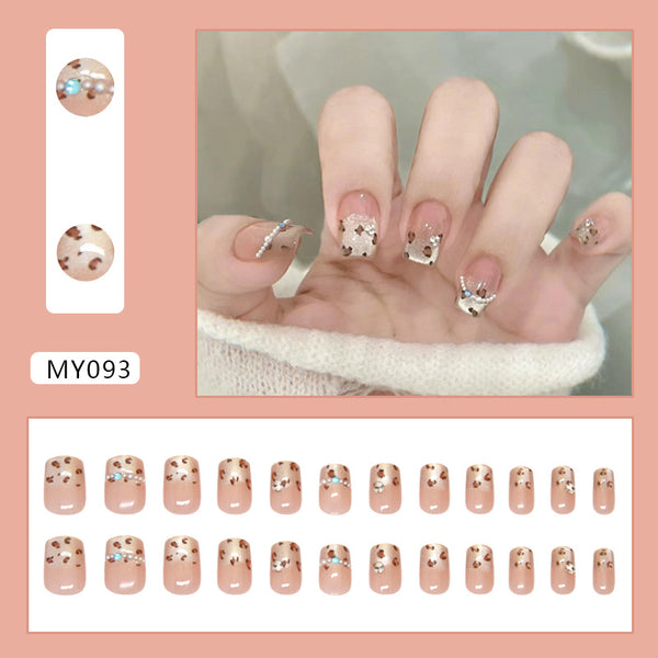 12 Sizes-24 Pcs Press On Nails MY093