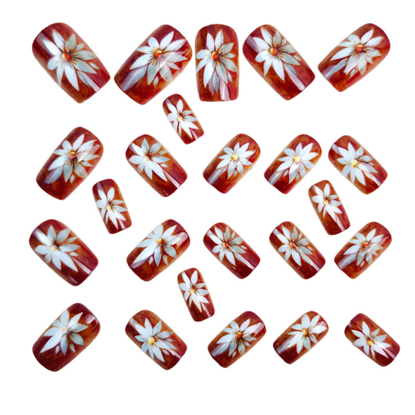12 Sizes-24 Pcs Press On Nails Y1632