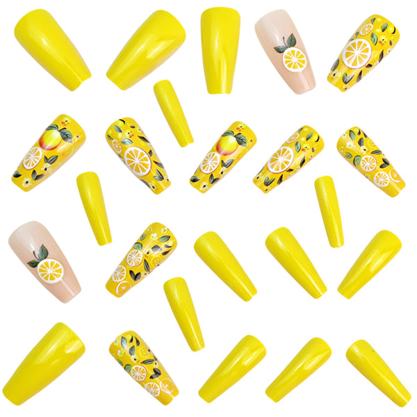 12 Sizes-24 Pcs Press On Nails Y1096