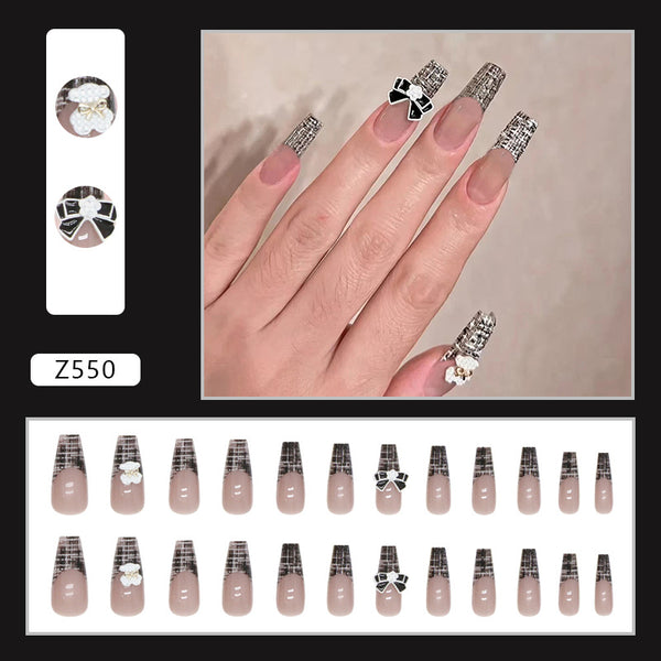 12 Sizes-24 Pcs Press On Nails Z550