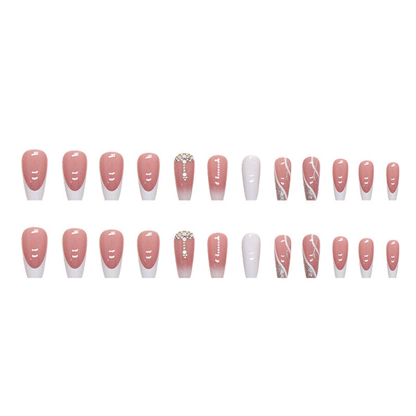 12 Sizes-24 Pcs Press On Nails Z627