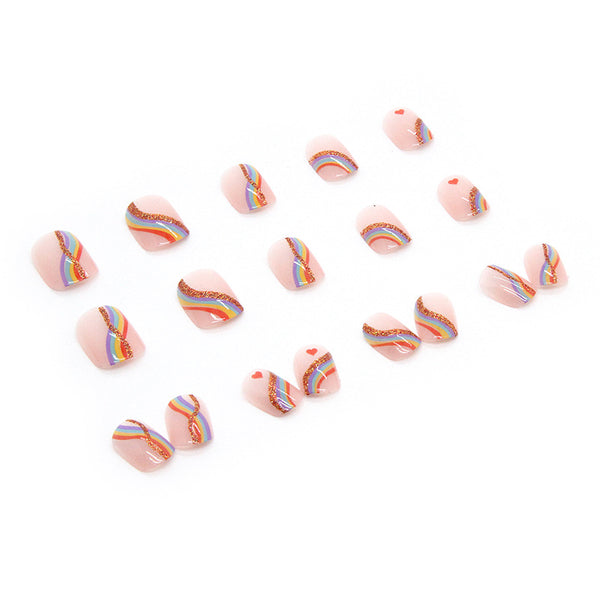 12 Sizes-24 Pcs Press On Nails W152