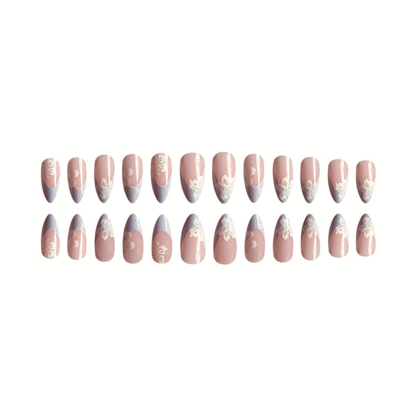 12 Sizes-24 PcsPress On Nails JB388