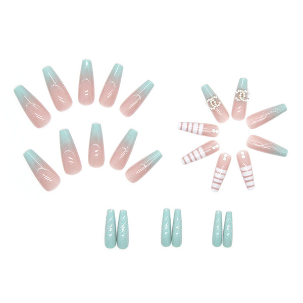 12 Sizes-24 Pcs Press On Nails Z465