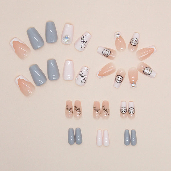 12 Sizes-24 Pcs Press On Nails Z773