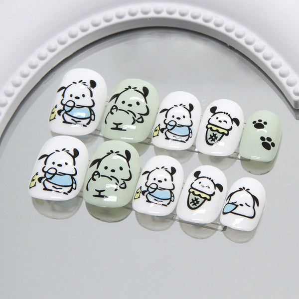 12 Sizes-24 Pcs Press On Nails K007