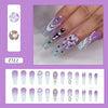 12 Sizes-24 Pcs Press On Nails Z722