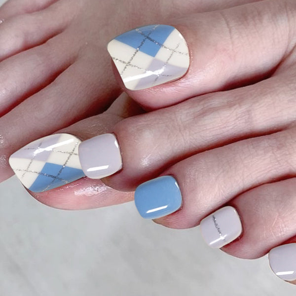 12 Sizes-24 Pcs Press On Nails JP1133