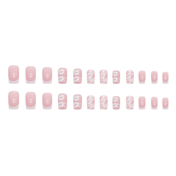 12 Sizes-24 Pcs Press On Nails W1215