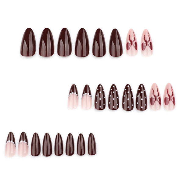 12 Sizes-24 Pcs Press On Nails JP3741