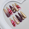 12 Sizes-24 Pcs Press On Nails Z1246