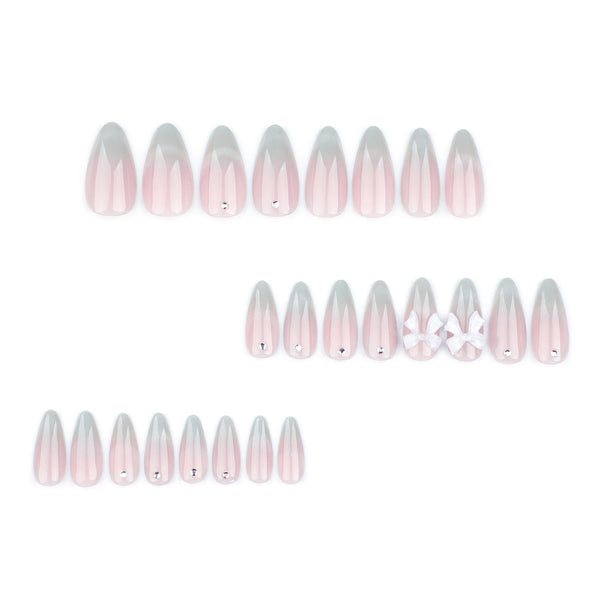 12 Sizes-24 Pcs Press On Nails JP3445