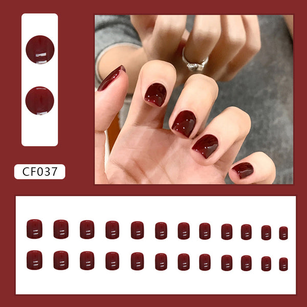 12 Sizes-24 Pcs Press On Nails CF037