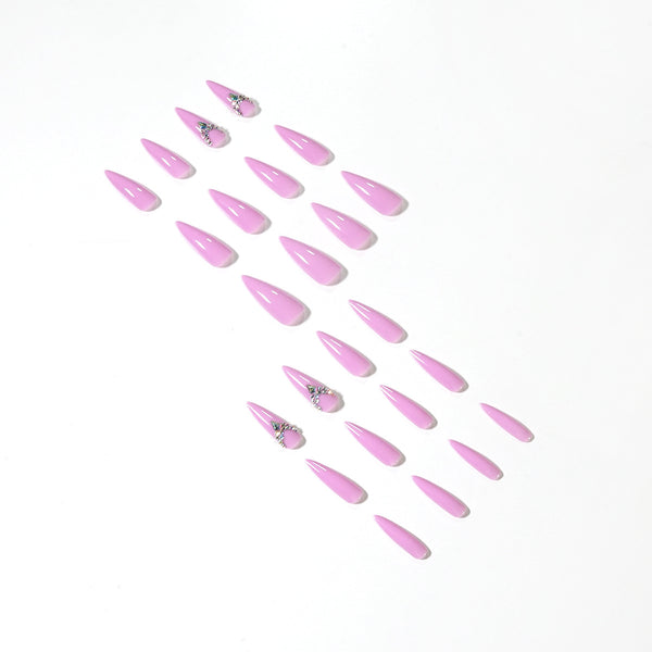 12 Sizes-24 Pcs Press On Nails JP1276