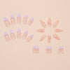 12 Sizes-24 Pcs Press On Nails W1664