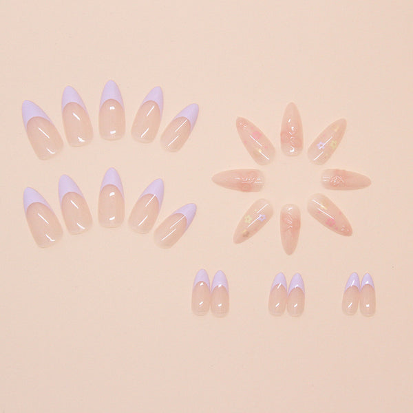 12 Sizes-24 Pcs Press On Nails W1664