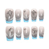 12 Sizes-24 Pcs Press On Nails SP165