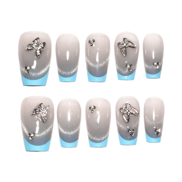 12 Sizes-24 Pcs Press On Nails SP165