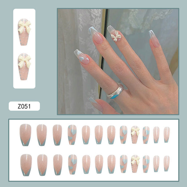 12 Sizes-24 Pcs Press On Nails Z041