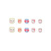 12 Sizes-24 Pcs Press On Nails K033