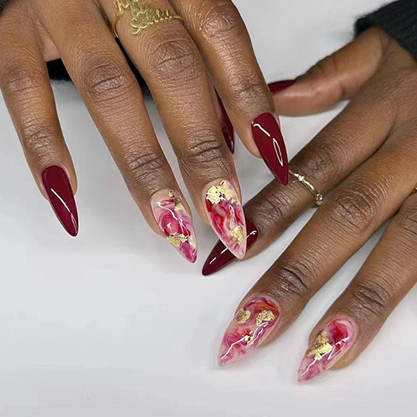 12 Sizes-24 Pcs Press On Nails W261