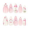 12 Sizes-24 Pcs Press On Nails JP3915