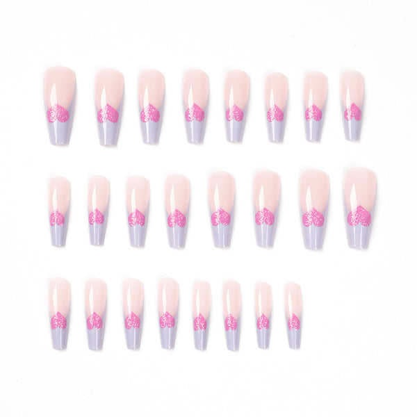 12 Sizes-24 Pcs Press On Nails JP1602